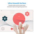 thumbnail image 5 of DouZhe Large Mouse Pad, Japanese Style Wavy Lines Non-Slip Waterproof Rubber Keyboard Office Desk Pads Mousepad, 29.5 x 15.8 inches 3mm Thick, 5 of 7