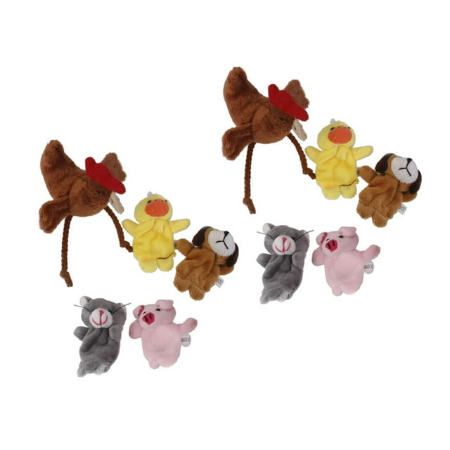 Juego De 5 Marionetas Para Dedos.