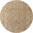 thumbnail image 1 of Ahgly Company Indoor Round Abstract Yellow Abstract Area Rugs, 6' Round, 1 of 6