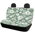 thumbnail image 2 of Uourmeti Green Floral Car Seat Covers 3 Pieces, Car Seat Cover Full Set Polyester Softy Interior for Cars Sedans Truck, 2 of 10