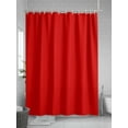 thumbnail image 5 of Shower Curtain Pure Red Shower Curtains for Bathroom, Waterproof Polyester Shower Curtain Set with Hooks, Stall Long Size 54"x78" Solid Color, 5 of 6