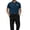 Dark Blue, variant on Men's Short Sleeve Collared Polo T-Shirts Mesh Summer Casual Shirts Top