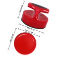 thumbnail image 2 of OULII 2 Pushers Air Hockey Pucks and Paddles Red Felt Safety Protection for Gaming, 2 of 7