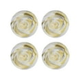 thumbnail image 2 of Balery 4 Pcs White Roseleather Coasters Set, Drink Table Cup Coasters For Living Room Kitchen Coffee Decor, 2 of 9