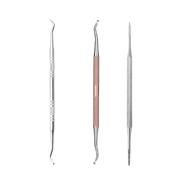 XIRQI 3pcs Ingrown Toenail Tool,Toenail File and Lifters,Professional Surgical Safe Nail Treatment Pedicure Tool Kit Under Nail Hygienicer Tools Pain Relief