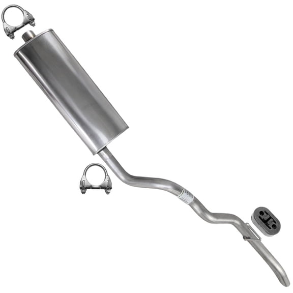 Northeastern Exhaust Muffler & Tail Pipe Exhaust System Kit Fits 2002-2004 Jeep Grand Cherokee 4.0L 4.7L - Direct Fit | Stainless Steel