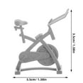 thumbnail image 2 of SHOWERORO Mini Vélo d'Exercice Modèle pour Construction de Modèle avec Design en Plastique Gris 1 Pcs, 2 of 8