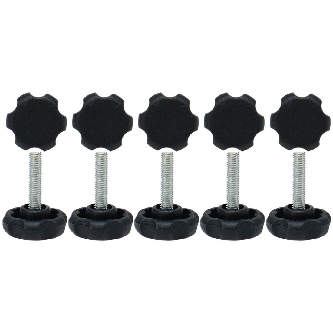 M6 x 25 x 30mm Hand Screw Leveling Feet Adjustable Leveler for Table
