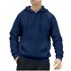 thumbnail image 2 of Sudadera con capucha para hombre, estilo informal, con capucha, color liso, mangas largas en los hombros, blusa de poliéster., 2 of 5
