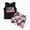 Zboys summer clothes02 Black, variant on kaprioy Toddler Baby Boys Summer Outfits Short Sleeve Cartoon Print T-Shirt Tops & Shorts Sets 2Pcs Cute Baby Boys Cotton Summer Clothes For 1t 2t 3t 4t 5t 6t Baby Boys' Clothing Sets