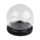 thumbnail image 3 of Cúpula de cristal para exhibición, tarro de bola con base de madera, caja de globo de cristal vacía para Base plana negra, 3 of 9