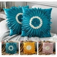 thumbnail image 4 of Nordic Style ThreeDimensional Flowers Cushion Pillow Cover Handmade Throw Pillow Covers Home Decor Backrest Cushion Case Pillowcase for Sofa Bed Couch Decorative Home Textile Supplies, 4 of 7