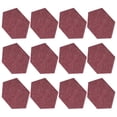 thumbnail image 4 of Paneles Acústicos Hexagonales, Tablero De Absorción De Sonido, Reducción De Ruido, Fibra De Poliéster Decorativa Para Estudios De Grabación Para Oficinas En El Hogar Ccdes Rojo oscuro, 4 of 8