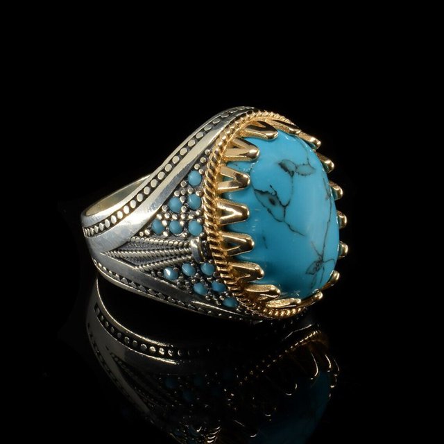 Anillo de piedra de ágata Natural ovalada grande Vintage para hombre, anillo de hormiga de circón rojo amarillo con incrustaciones Retro para mujer, anillo de boda, joyería turca Tan Jianjun unisex