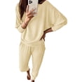 thumbnail image 1 of Conjunto Deportivo PRETTYGARDEN Mujer Otoño 2 Piezas de Punto Acanalado Talle S, 1 of 8