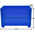 thumbnail image 4 of Akro-Mils Stak-N-Store 13017 Large Storage Bins, Stackable Heavy Duty Containers, 15"x20"x12.5", Clear, 3-Pack, 4 of 10