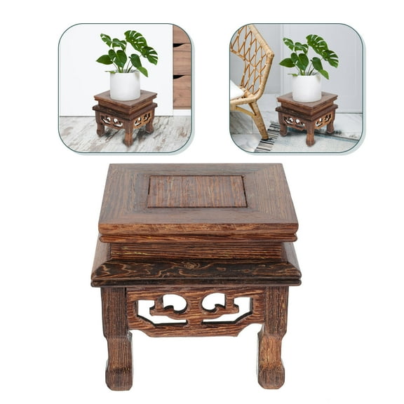 Pawsdot Wooden Flower Pot Stand with Retro for Home Decor