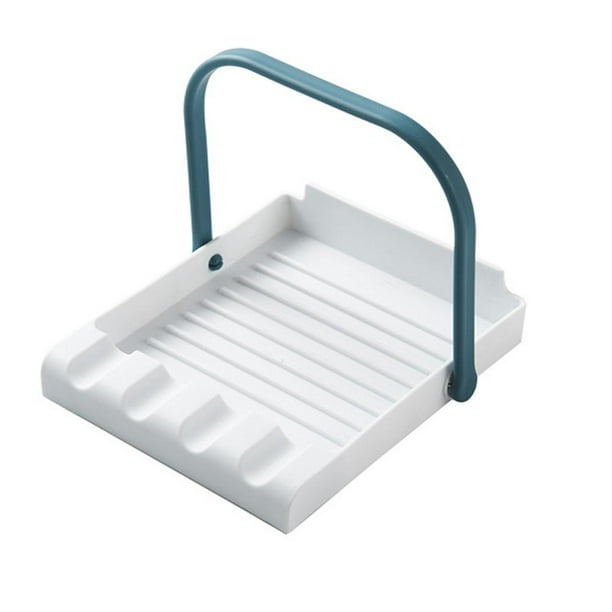 Utensilios De Cocina, Estante Para Espátula De Cocina, Almohadilla De Goteo Con Soporte Para Tapa De Olla, Organizador De Almacenamiento Para Herramienta De Cocina Yuarrent HA044665-01