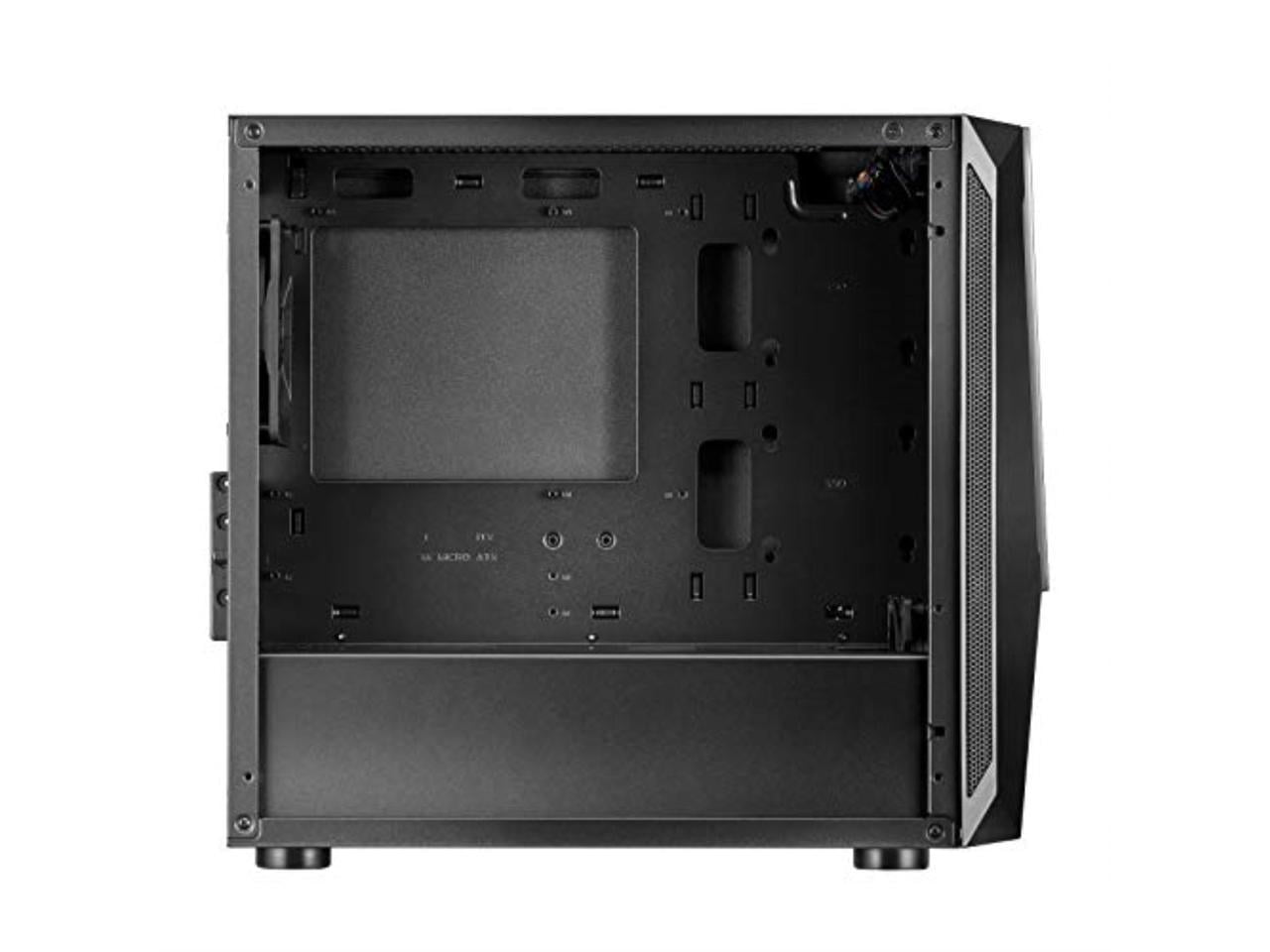 silverstone technology stylish and distinct tempered glass micro-atx gaming chassis fara v1m pro