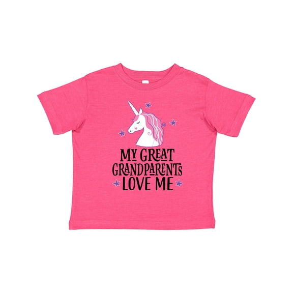 Inktastic My Great Grandparents Love Me Unicorn Girls Toddler T-Shirt