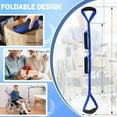 thumbnail image 2 of with EVA Handgrips &Foot Loop Long Leg Lifter Strap Mobility Aids Tool-Grey, 2 of 8