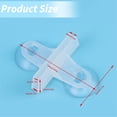 thumbnail image 4 of 3x2.1 Inch PVC Aquarium Suction Cup Divider Clips, Fish Tank Isolation Mesh Board Fixing Brackets, Durable Glass Holding Clamps for Aquatic Breeding Partition and Fish Tank Decor Setup,1 Pc,White, 4 of 6