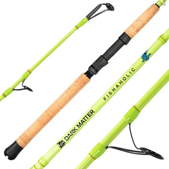 Dark Matter Fishaholic Inshore Spinning Rods Green 7'