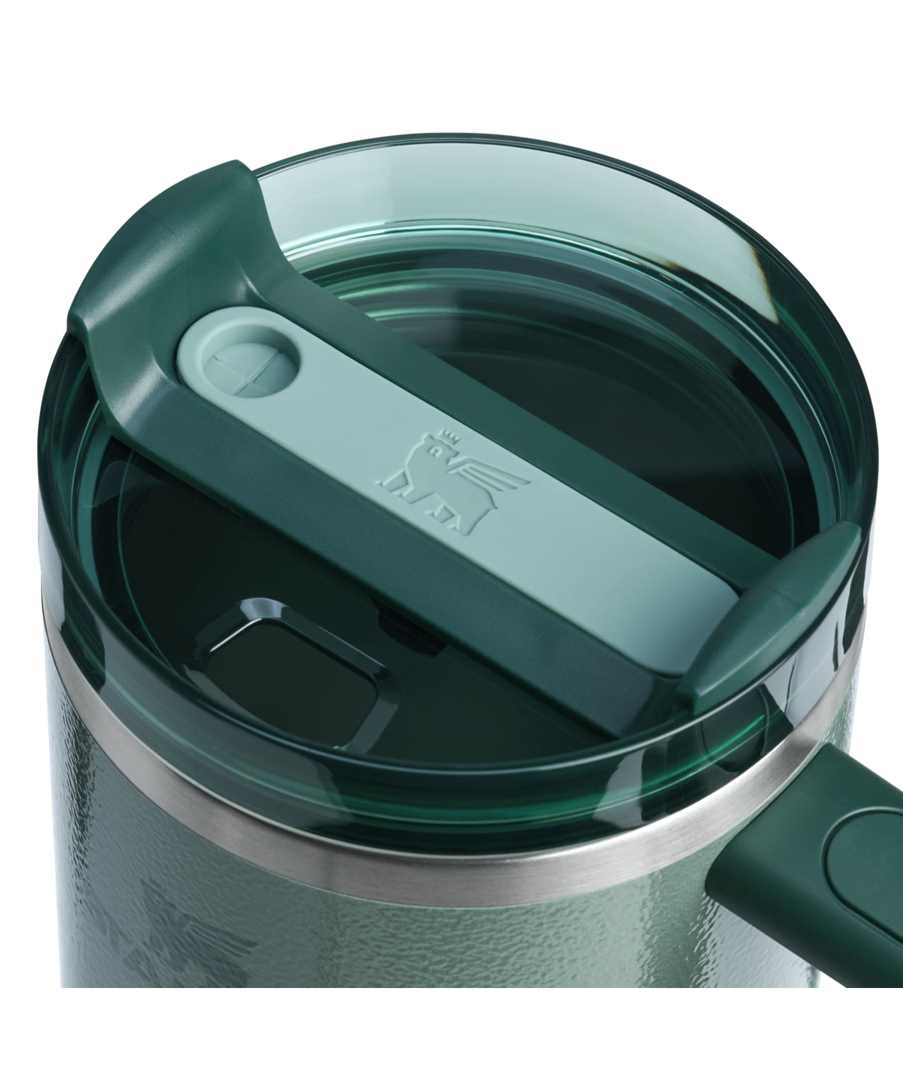 Stanley Quencher Flowstate 40oz Hammertone Green Stainless Steel Tumbler