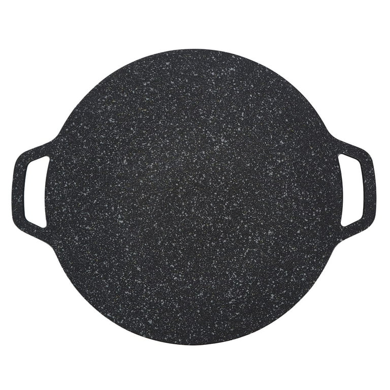 Korean Food BBQ Plate Non-stick Round Griddle Grill Pan Outdoor Camping Barbecue  Plate Coating Round Griddle Pan Smokeless BBQ