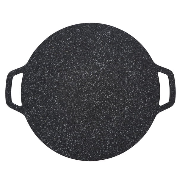 Placa Antiadherente Para Parrilla De Barbacoa Coreana, Plancha Redonda De Aluminio Para Huevos Cocidos, Filetes De Pollo Con Aislamiento Térmico, Revestimiento De Piedra Maifan