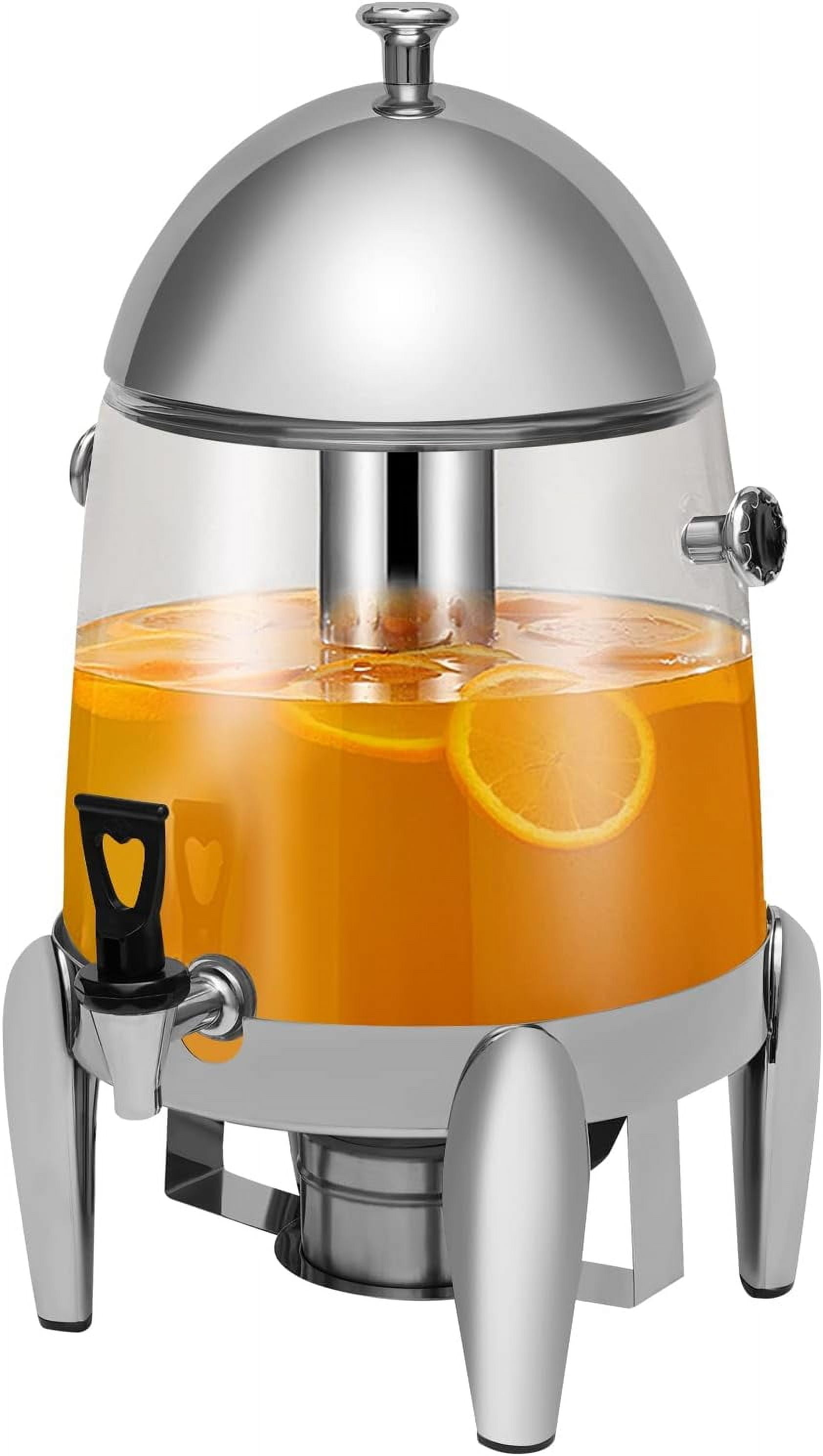 12L Stainless Steel Commercial Hot Milk Tea Dispenser Beverage Chocolate Drinking Machine 110V 400W 11*11*19.7 inch for Family Gathering, Home Use, Party