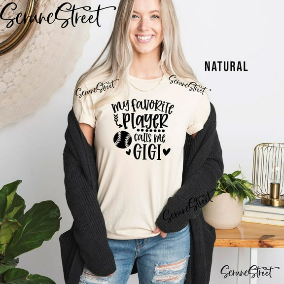 My Favorite Player Calls Me Gigi Shirt, Baseball Gigi Shirt, Baseball Vibes Shirt, Baseball Gigi Gifts, Mothers Day Gifts For Gigi