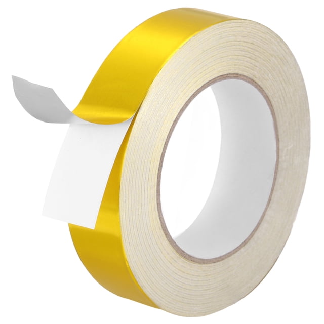 Cinta de Aluminio Uxcell (1.18" x 164ft, 3.15mil, Dorado) (1 Rollo) Cinta Metálica Resistente al Calor, para Sellado y Reparación de Conductos de Aire Caliente y Frío