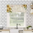 thumbnail image 4 of Sunflower Kitchen Valances for Windows 42x12 Inch Kitchen Curtains Valances Rod Pocket Farmhouse Floral Bee Brown Vintage Pink Yellow Bathroom Window Valances for Window Treatment Decor, 4 of 6