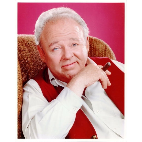 Carroll O'Connor classic with cigar All in The Family vintage 8x10 photo