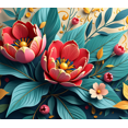 thumbnail image 4 of Floral Design Background Banner Party Decorations Backdrop for Garden Parties Outdoor Celebrations Spring Events and Photo Shoots, 4 of 4