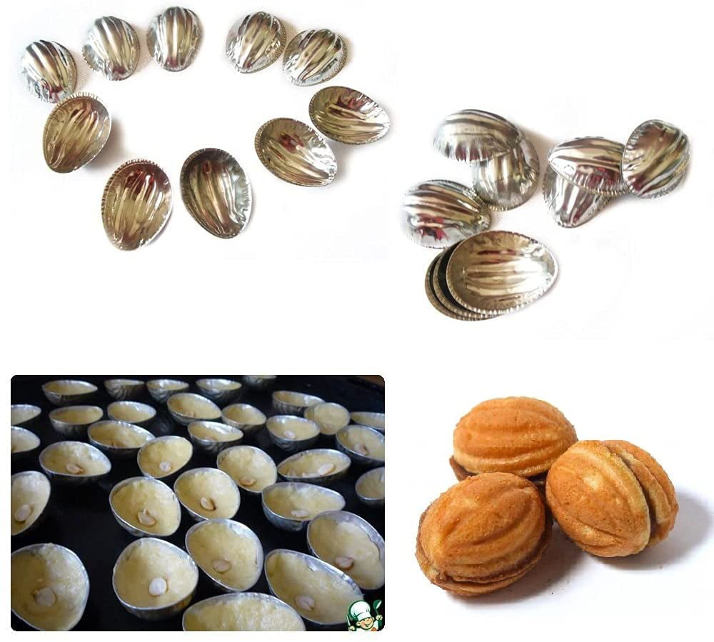 Sets 20+20 pcs Metal Mold Forms For Sweet Russian Oreshki Pastry Cookie Nutlets 