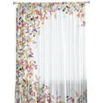 Colorful Musical Notes Music Symbol Sheer Curtains for Living Room