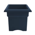 thumbnail image 6 of Bloem Veranda 26" Plastic Rectangular Deck Box Planter - UV-Resistant, Indoor/Outdoor, Navy, 2-Pack, 6 of 7