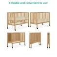 Dream On Me Quinn FullSize Folding Crib, Patent Folding System in