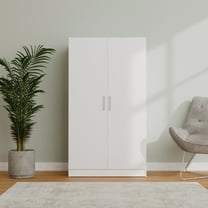 Kappesberg Orlando 2-Door White Utility Cabinet: Practical and Stylish for Any Space, for Adults and Teens.