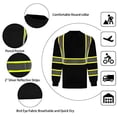 thumbnail image 4 of Camiseta L&M Hi Vis Class 3 reflectante de seguridad de manga larga, 4 of 5