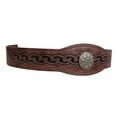 thumbnail image 2 of Tocado medieval en relieve, diadema ajustable, tocado medieval de estilo retro Marrón oscuro redondo, 2 of 9