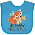 thumbnail image 3 of Inktastic Daddy Loves Me Woodland Fox Boys or Girls Baby Bib, 3 of 4