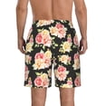 thumbnail image 3 of Naloa Rose Flowers Men's Beach Shorts, Surfing shorts, Swim trunks, Quick Dry Swim Trunks for Surfing Beach Fun - XX-Large, 3 of 9