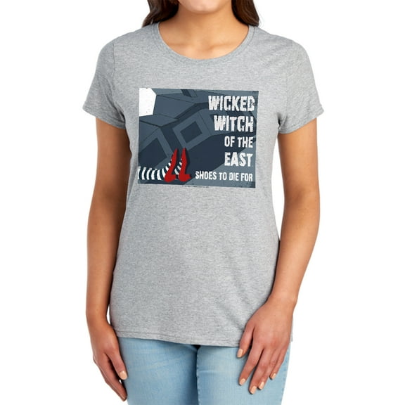 Wizard of Oz Shoes to Die for Women's T Shirt, Athletic Heather, Small