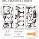 thumbnail image 2 of Juego de 3 calcomanías para muebles y manualidades con diseño de copas de vino (6 x 12 pulgadas, blanco y negro). Incluye 1 espátula., 2 of 9