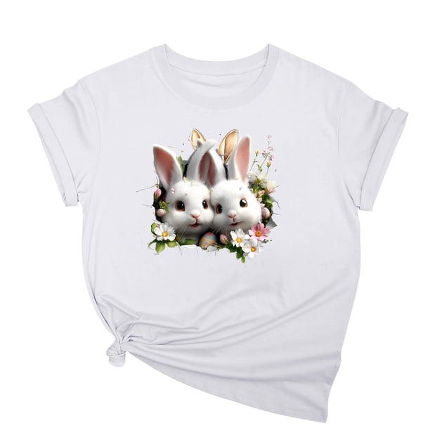 Tops de Cuello Alto para las Mujeres Amante Impreso Camiseta Cuello Redondo Manga Corta, Poliéster Spandex