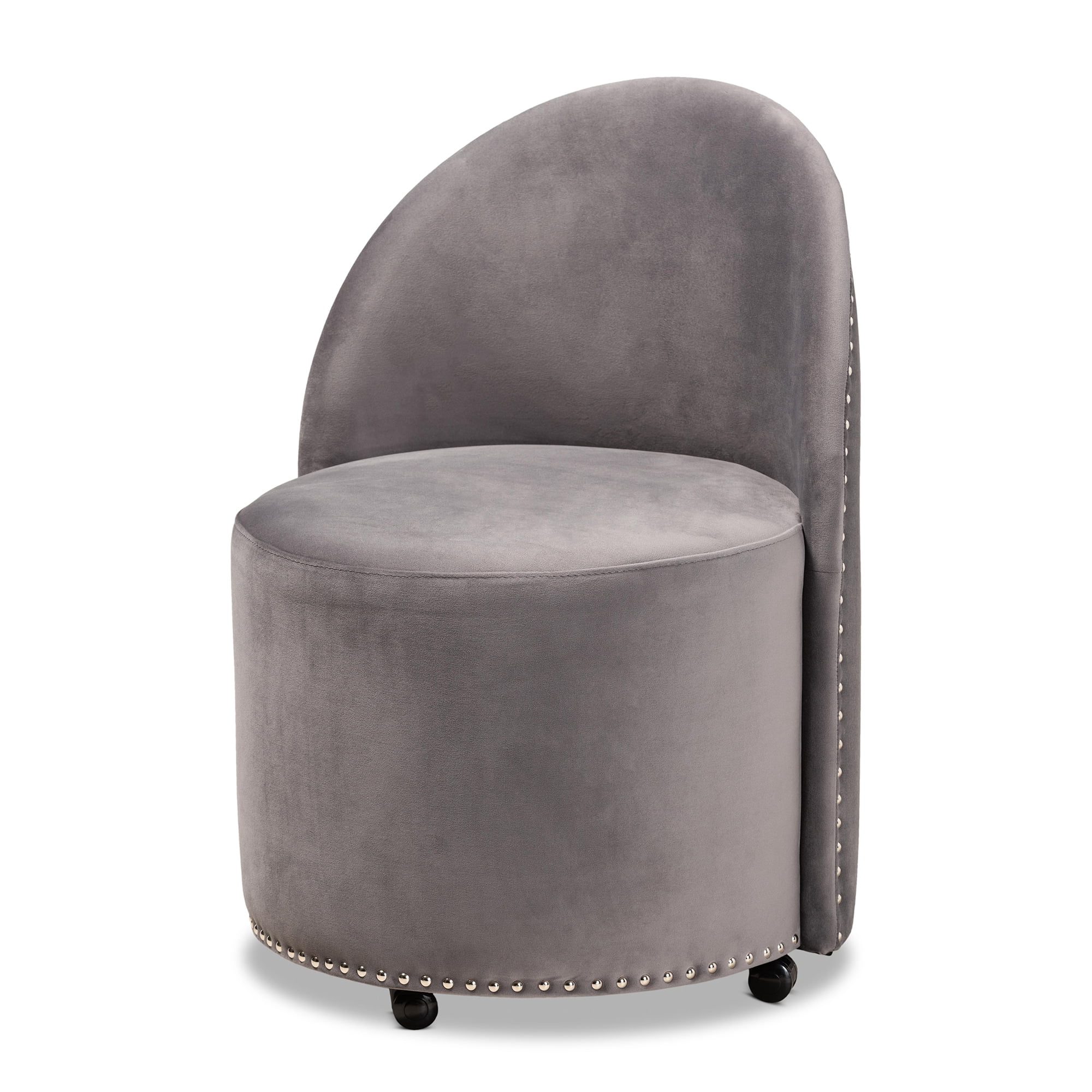 Baxton Studio Bethel Bucket Chair, Grey