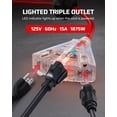 thumbnail image 3 of Carrete retráctil de cable de extensión DEWENWILS de 40 pies 12/3C SJTOW, 3 of 7